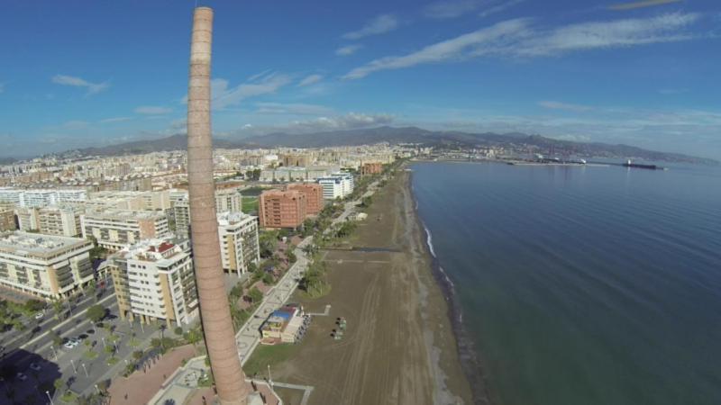 Apartamento Huelin, A 5 MINUTOS A PIE DE LA PLAYA Málaga Exterior foto